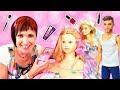 Маша Капуки работает в Салоне красоты! Игры макияж Барби - Мультики для девочек