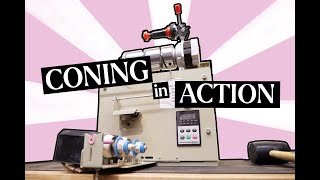 Industrial Yarn Coning Machine DEMO