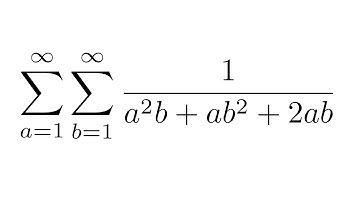 Evaluating this awesome double sum