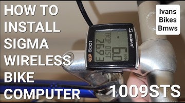 How To Set Up / Install Sigma Wireless Bike Computer ( 1009 STS) | 4K