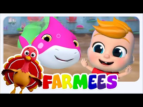 Bébé Requin Chanson + Plus Farmees 3d Comptines pour Enfants en Française