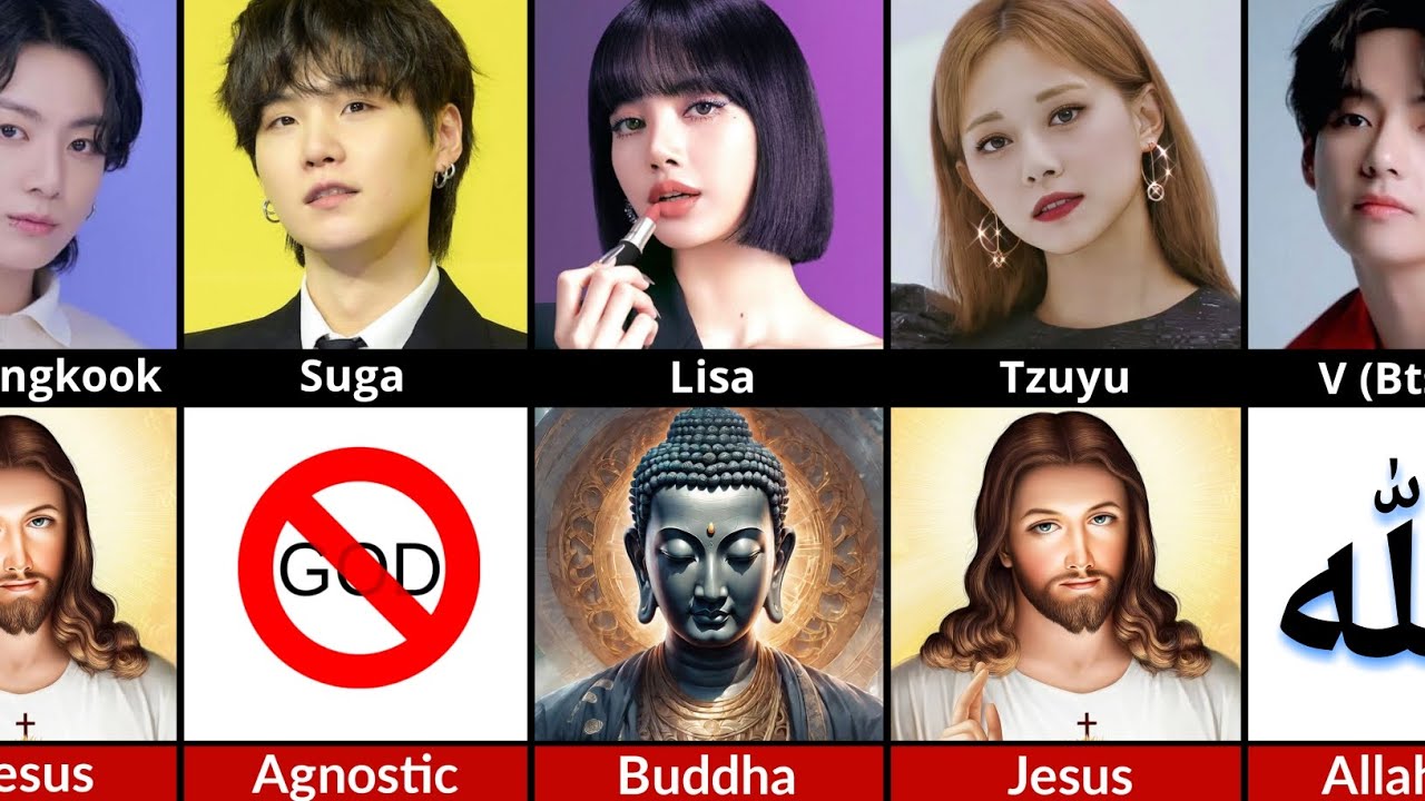 most popular kpop idols and their gods | god of famous kpop idols - YouTube