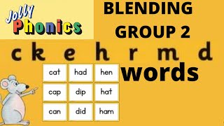 JOLLY PHONICS GROUP 2 Blending, sounding , reading | ckehrdm | How to blend words