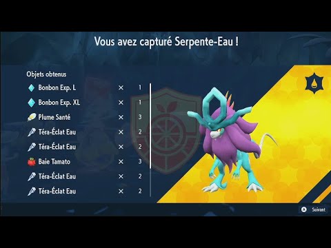 Pokémon violet : méthode pour battre Serpente-eau en solo (raid 5 étoiles)