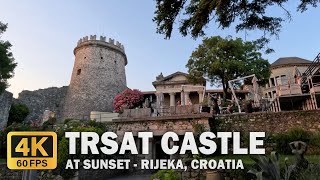 Trsat Castle at Sunset - Rijeka, Croatia [4K] [60FPS]