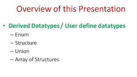C Basics Video 10  Enum,Struct,Union (In Tamil)