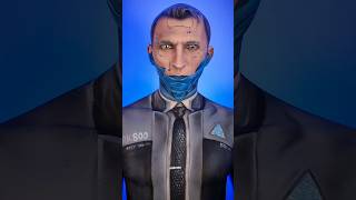 Transforming into Connor Detroit Become Human | Body Paint #connordetroitbecomehuman #gaming