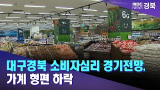 대구경북 소비자심리 경기전망, 가계 형편 하락 / 안동MBC