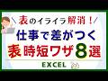 【表のイライラ解消!】Excel時短ワザ8選!