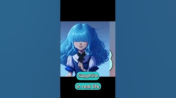 Sapphire in real life, Animated characters , AI Generated, (Steven Universe)