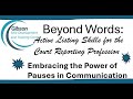 Embracing the Power of Pauses in Communication