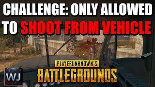 CHALLENGE: Only allowed to shoot from VEHICLES - PLAYERUNKNOWN's BATTLEGROUNDS (PUBG Solo) screenshot 1