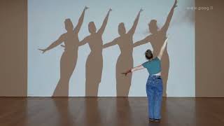 Dropshadow 2(.)2 - Interactive shadow installation  in Art museum Stuttgart