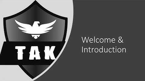 1. 2020 OpenTAK Conference Introduction - Wally McLaughlin / Giu Platania, SSNA