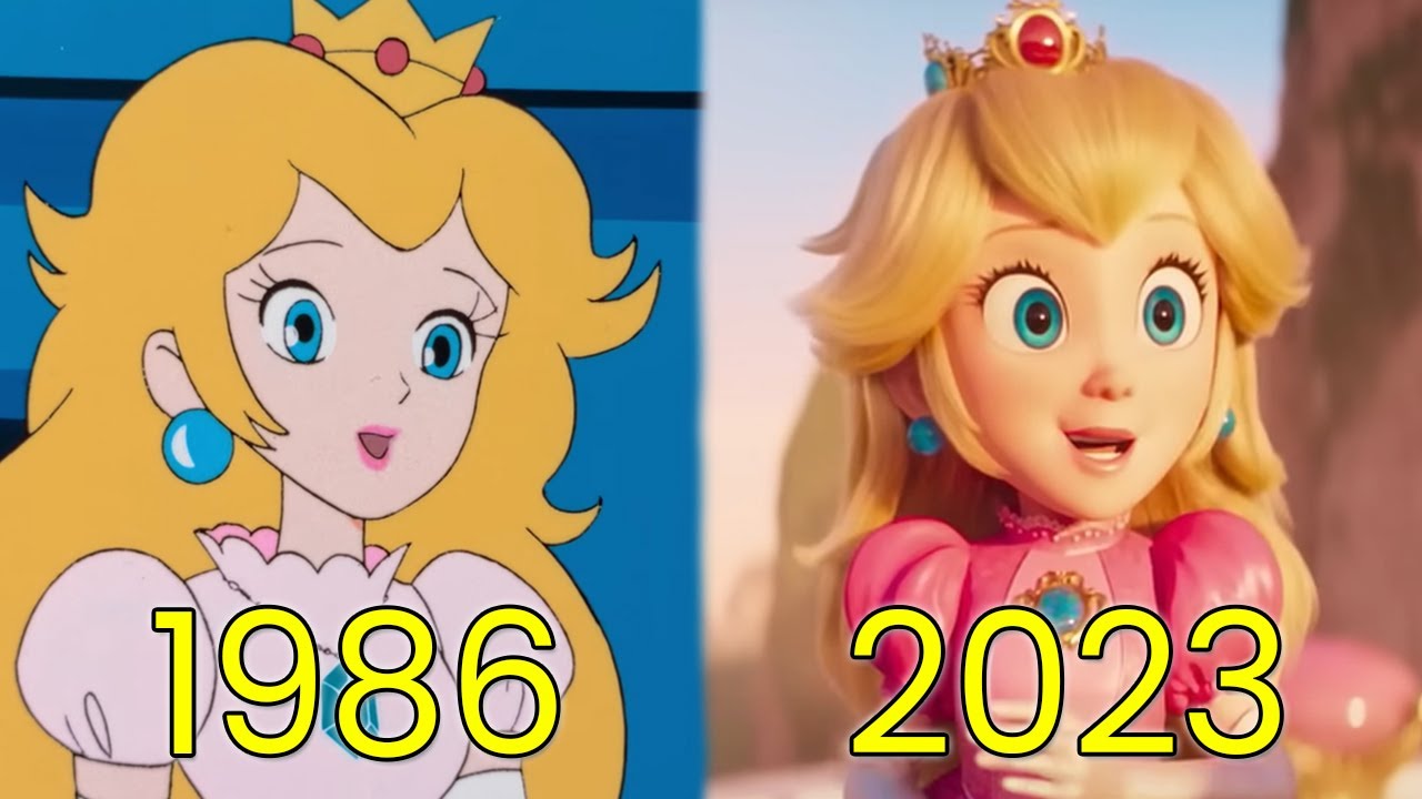 Evolution of Princess Peach in Movies & TV Series (1986