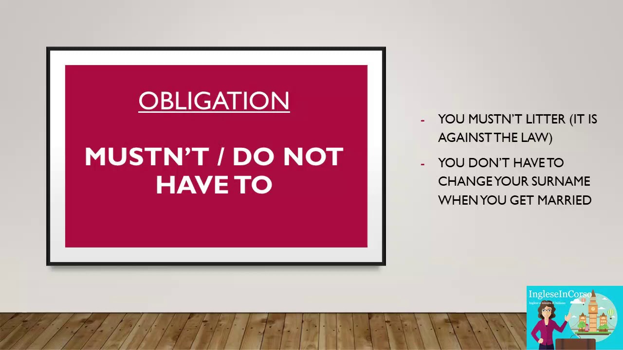 Corso Di Inglese B2 Lesson 14 Modal Verbs For Permission Obbligation And Necessity Youtube