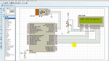 PIC18F4550 USB HID Example Proteus Simulation