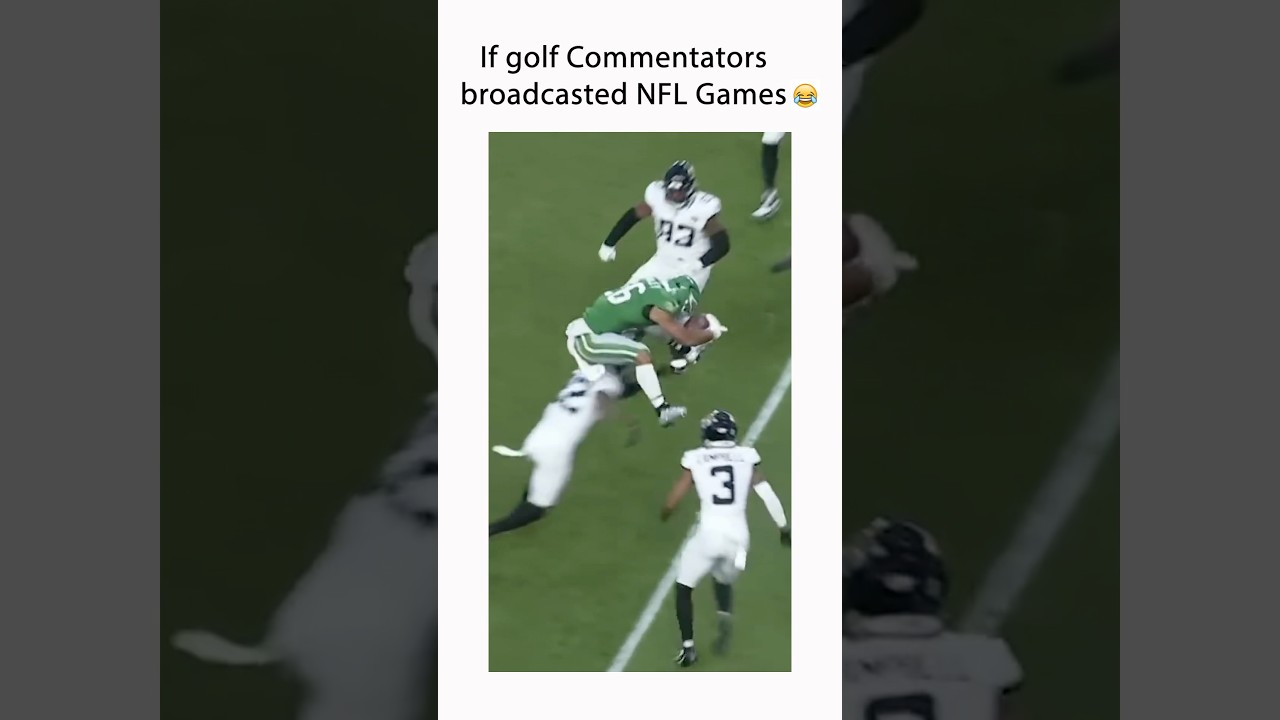 If The NFL Had Golf Commentators!! 