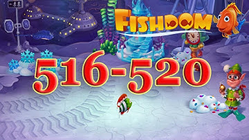 Fishdom level 516, 517, 518, 519, 520