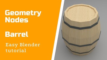 Blender 3.0 GEOMETRY NODES - Barrel