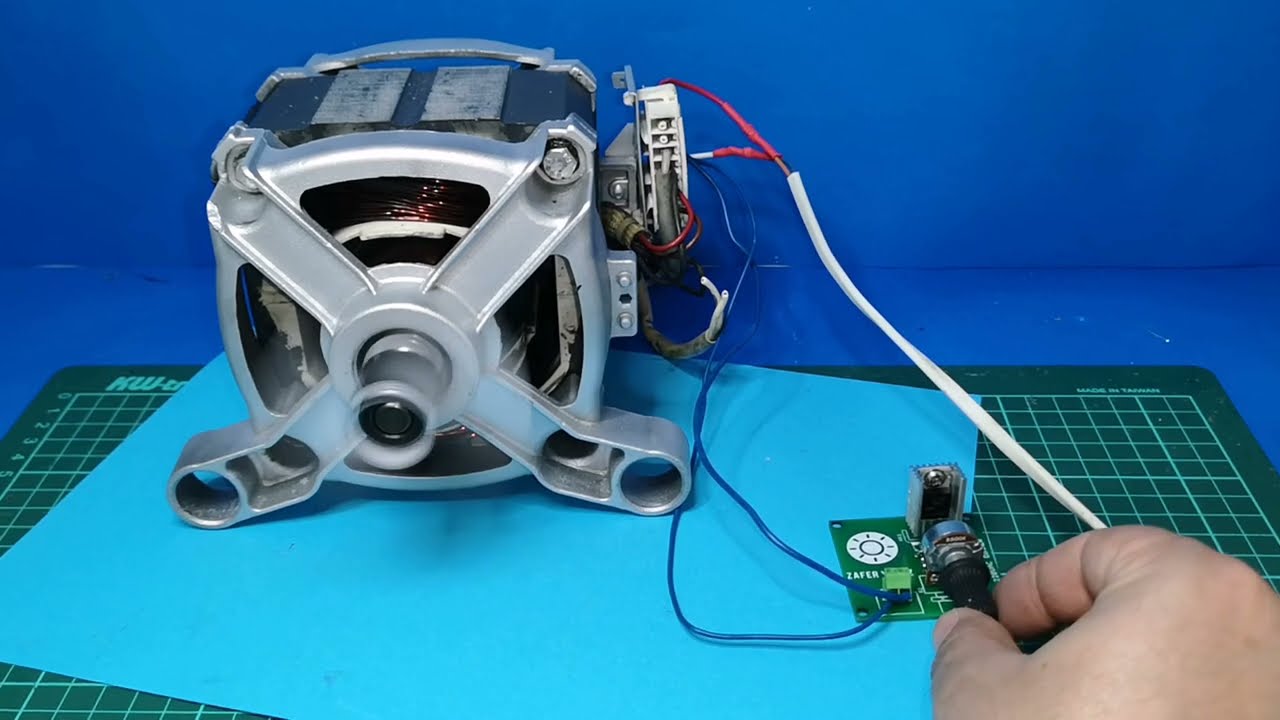 Как запустить двигатель стиральной машины / Установка крутящего момента и скорости