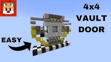 EASY 4x4 Vault Door for Minecraft Java 1.21.4+