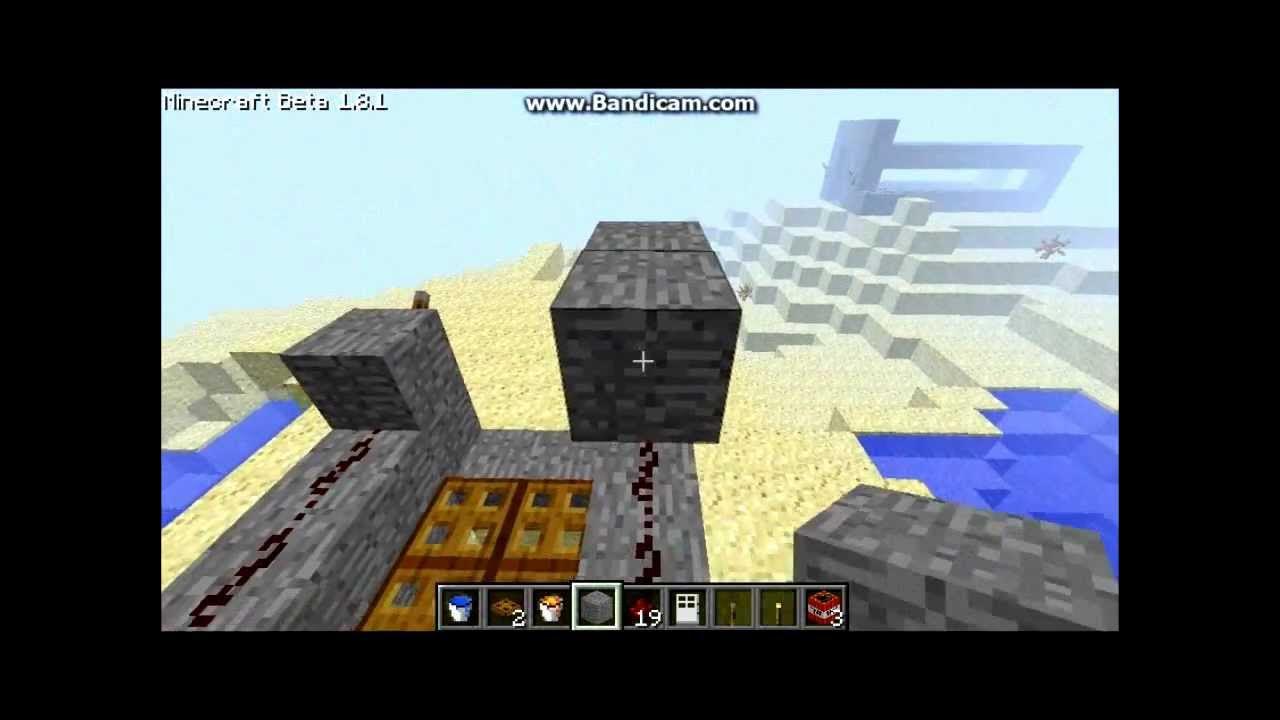 Minecraft How to make a Drawbridge YouTube