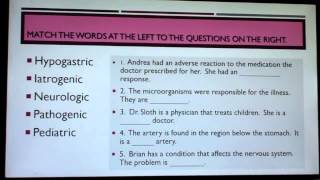 Medical Terminology Lesson 4