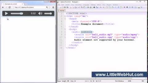 HTML5 Tutorial For Beginners   part 4 of 6   Audio and Video
