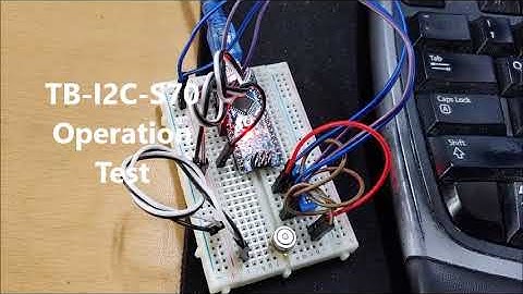 TB-I2C-S70 Operational Test (non-contact temperature sensor)