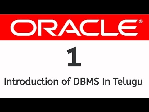 Lec-1: Oracle Database tutorials 1 : Introduction of DBMS In Telugu || By Venky