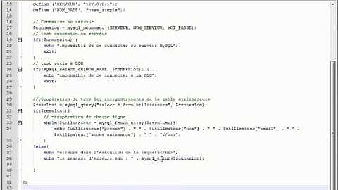 PHP et MySQL Afficher les données d