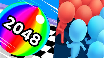 Ball Run 2048 Vs Count Masters,Sandwich Runner | All Levels Gameplay Walkthrough