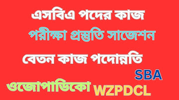 এসবিএ।ওয়েস্ট জোন পাওয়ার ডিস্ট্রিবিউশন কোম্পানি। এস,বি,এ পদের কাজ বেতন সাজেশন প্রস্তুতি। SBA WZPDCL