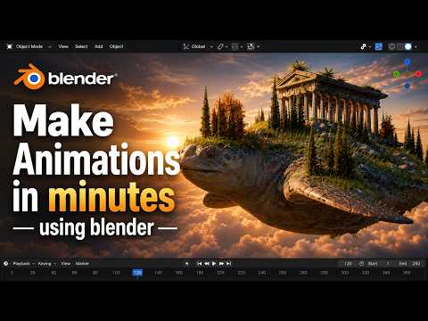 Making animations in blender in minutes