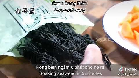 Lá rong biển tiếng anh là gì