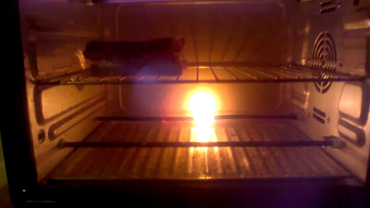 toaster oven element burned out - YouTube