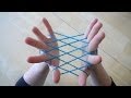 Hammock  fishnet string figure  step by step  tutorial