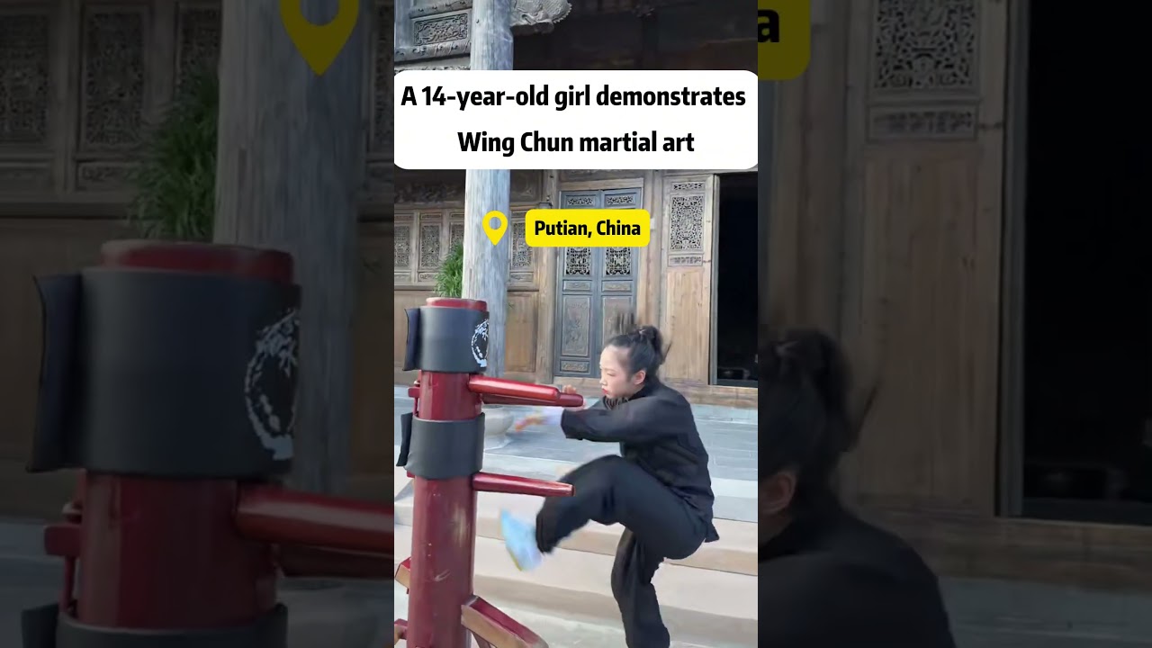 A 14-year-old girl showcased her lightning-fast Wing Chun skills!