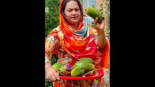 আমার ছাদ বাগানের মিষ্টি পেপে #sorts