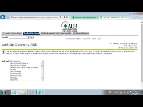 AUB registration guide - by AUB Student Mentor Margaryta Mukbel