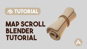 Blender Tutorial - Create a Map Scroll in Blender