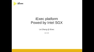 iExec SGX PoC