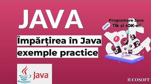 Împărțirea în Java exemple practice - Primii pași în programare Java pentru amatorii de TikTok