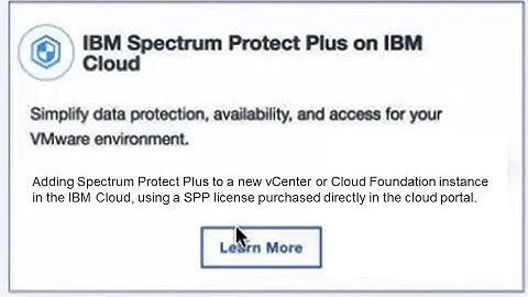 IBM Spectrum Protect Plus in the IBM Cloud: install SPP with a new vCenter instance  - demo
