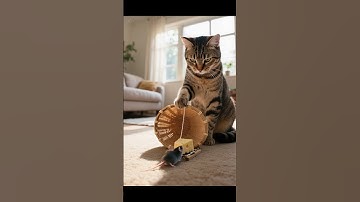Shocking! 🫣This tabby cat sets a trap for a mouse 🐱🧀🐭 #shorts #tabbycat #trap #mousetrap