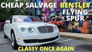 Salvage Bentley Flying Spur - Bumper Installation, Headlight Restoration, And Final Assembly