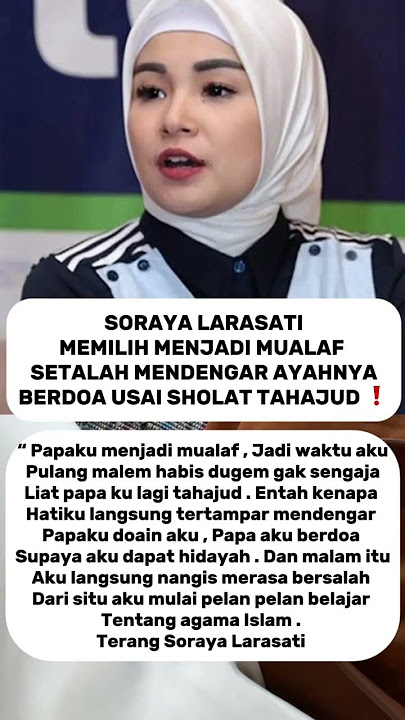 Soraya Larasati Mualaf ❓Ini dia alasannya❓❗️#trending #soraya #shorts #gosipartis #artists