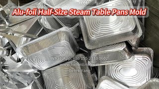 Half size Aluminum Steam Table Pans making machine - us aluminum foil pan production line for steam