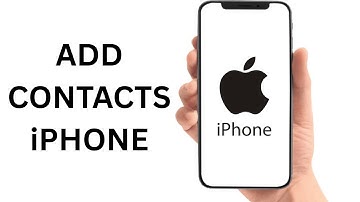 How To ADD CONTACTS On iPhone [For Beginners]